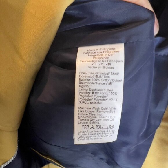 J.Crew Womens $298 Cropped Icon Trench Coat Brown Size 12 CC076 - Picture 7 of 9